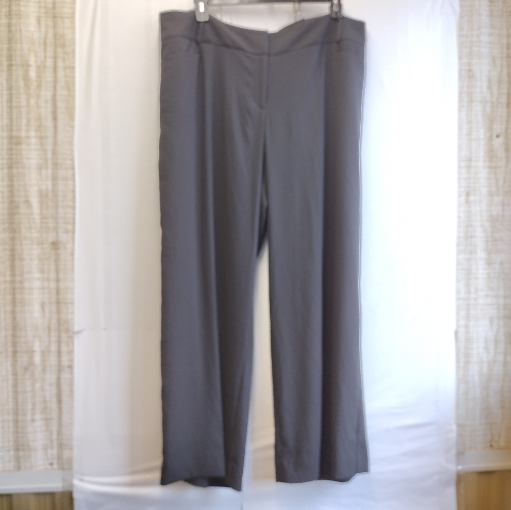 NWT Lane Bryant The Lena Moderately Curvy Fit Wide Leg Dress Pants Black - 22